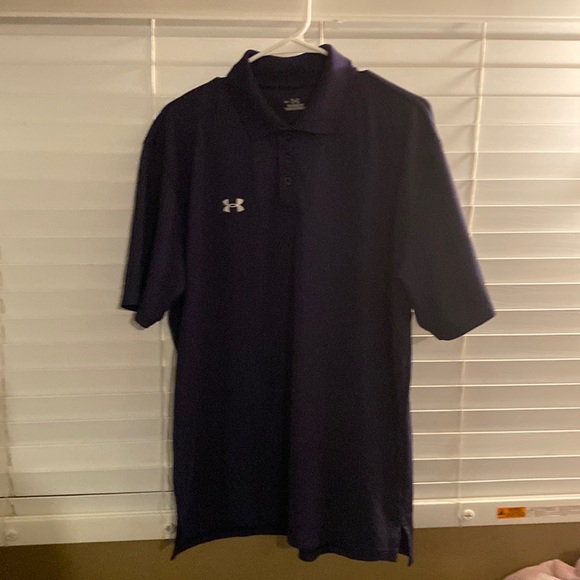 Under Armour Other - Under Armor Heat Gear Size Medium Navy Colored Golf Polo